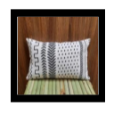 Hand Block Printed Mud Print Inspired Pillow