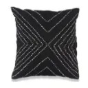 100% Cotton Black Kantha Pillow Cover