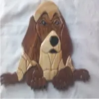 Seating Dog Wall Mounting Sculptures