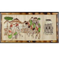 Bamboo Board Scenery Wall Mounted