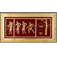 Bamboo Board Scenery Wall Mounted