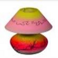 Round Dry Wood  Lamp