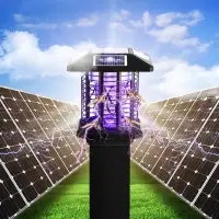 5pcs Solar Panels Led Mosquito Killer Lamp