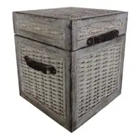 	Rustic White Box Trunk