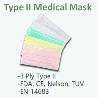 Type II Medical Masks With FDA, CE, Nelson, TUV