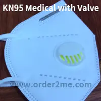 KN95 Medical mask with valve