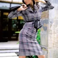Autumn Checkered Costume For Woman