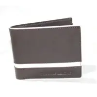 Leather Bi-fold Wallet Dark Brown