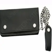 Large 8" Bi-fold Biker Wallet