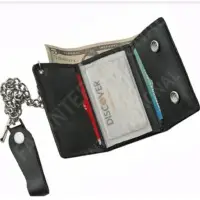 4.25" Tri-fold Biker Wallet
