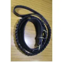 Dog Leather Black Colar