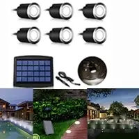 LED Solar Deck Light Garden Pool Light