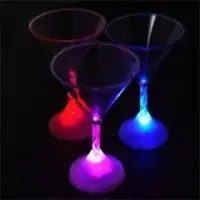 Plastic cup with LED lights