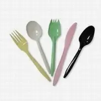 Plastic spoons and forks