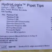 HydroLogix Pipet tips 200 Âµl yellow beveled
