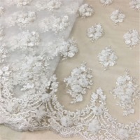 Handmade Beaded Lace Fabric