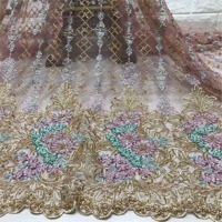 Handmade Beaded Lace Fabric