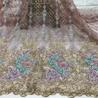 Handmade Beaded Lace Fabric