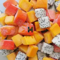 IQF Mix Fruits (Mango, Dragon Fruit, Papaya)