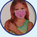 Girls Assorted Print Face Mask