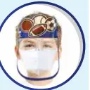 Assorted Character Face Shield With Goggles