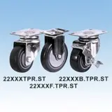 Stainless steel caster w/tpr wheel