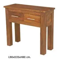 Table with double drawer