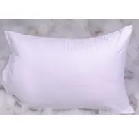 Soft Fiber Pillow (Plain Fabric, White Color)