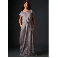Casual Grey Maxi Dress