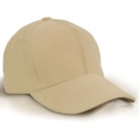 Heavy Brushed Cotton Cap 6 Panels Full Khaki