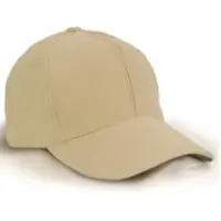 Heavy Brushed Cotton Cap 6 Panels Full Khaki