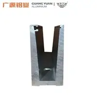 Aluminum U Channel Glass Railing