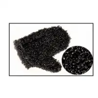 "Bath Sponge ""Mitten Lux Black"