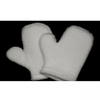 Bath Sponge " Velvet Mitten White"