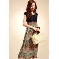Exotic elastic waist belt dresses