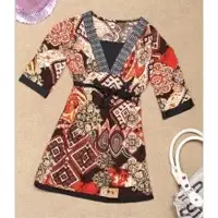 Exotic vintage lady dresses