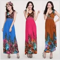 Exotic big size lady dresses