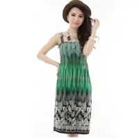 Exotic style elastic colorful dresses