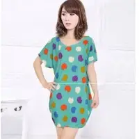 Plus size loose leisure lady dresses