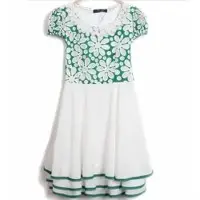 Lady chiffon lace dresses with necklace