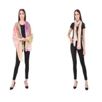 Micro Modal Reversible Silk Material  Stoles