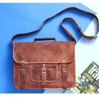 Vintage Leather Bag, Laptop Bag