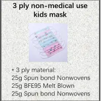 3 Ply Non-Medical Kids Mask