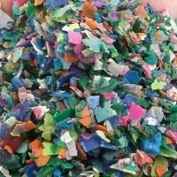 Plastic Colored Containers Shredded