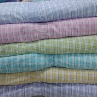 Polyester Check Cotton Fabric