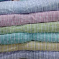Polyester Check Cotton Fabric