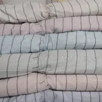 Polyester Check Cotton Fabric