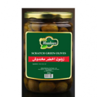 Scratch Green Olives In Jar 350g