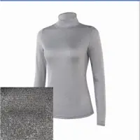 Womens Silver Bright Col Long Sleeves Tops