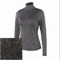 Womens Sliver Bright Col Long Sleeves Tops